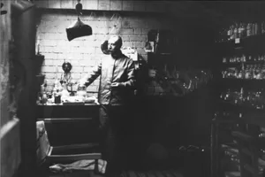 Elgar experiments Elgar with his science experiments in The Ark, his converted shed in Plas Gwyn, c1907