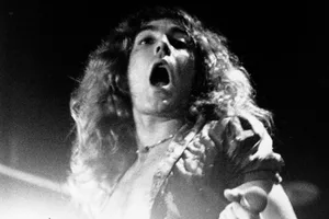 greatest rock years Robert Plant of Led Zeppelin performing live, 1972