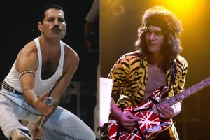 Freddie Mercury and Eddie Van Halen fantasy supergroups A composite image of Freddie Mercury and Eddie Van Halen