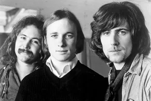 Laurel Canyon albums – Crosby Stills Nash David Crosby, Stephen Stills and Graham Nash of the group Crosby Stills & Nash pose for an Atlantic Records publicity still circa 1970