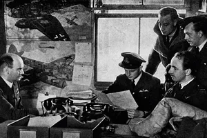 British military intelligence officers of World War II British military intelligence officers of World War II, 1943. A good Intelligence Officer must have something of the qualities of Herodotus, Socrates and Voltaire. From Coastal Command. (His Majesty's Stationery Office, London, 1943)(Photo by The Print Collector/Getty Images)