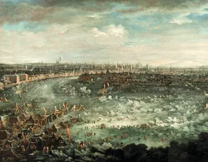 The Thames during the Great Frost of 1739 Little Ice Age
