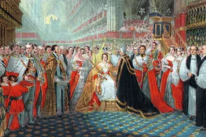 Coronation of Queen Victoria in 1837 Queen Victoria being crowned at Westminster Abbey in 1833