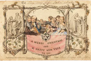 In what year were the first Christmas cards circulated in Victorian England In what year were the first Christmas cards circulated in Victorian England