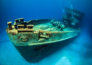 USS Kittywake USS Kittywake shipwreck on a sunny day