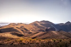 Scenic view of mountains against clear sky,Big Bend National Park,Texas,United States,USA Big Bend National Park