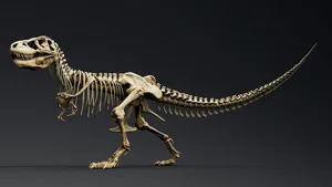 Trannosaurus Rex Sue Skeleton render of background. 3d rendering Trannosaurus Rex Sue Skeleton render of background. 3d rendering