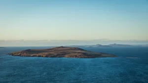 Gruinard Island A view of Gruinard Island on the west coast of Scotland.