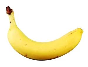 Image Of Banana Against White Background