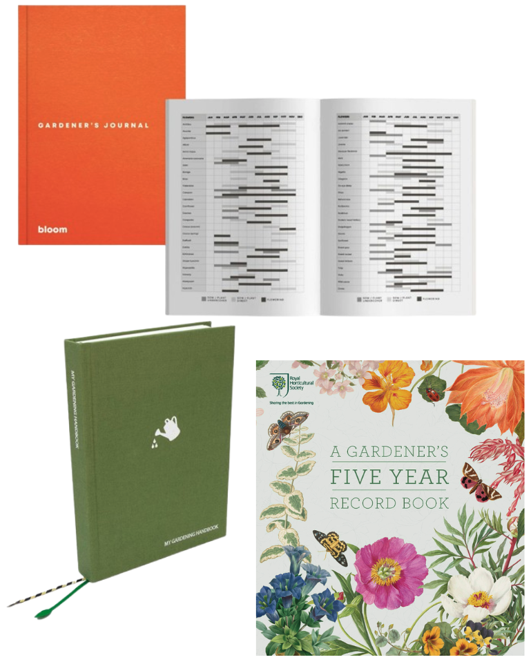 A selection of garden planners