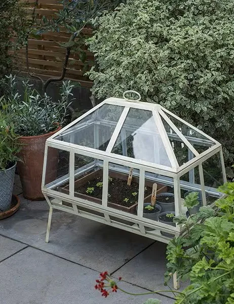 Victorian growhouse on a patio