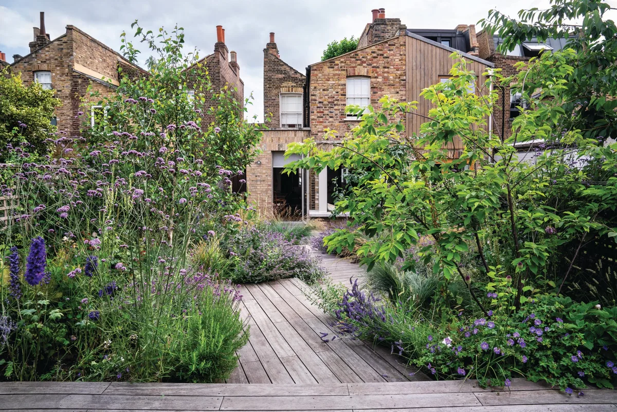 Victorian terrace and garden