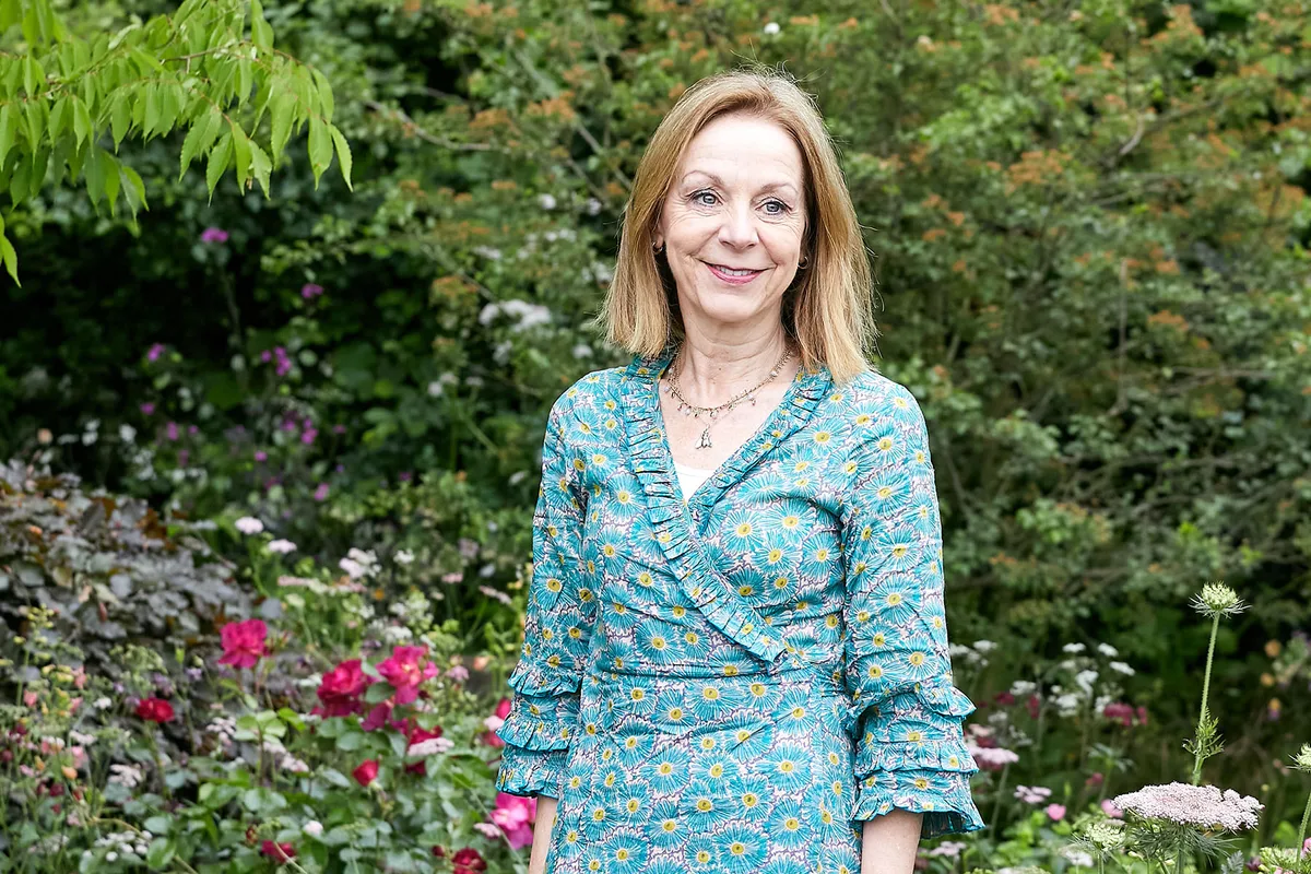 Jo Thompson in a garden