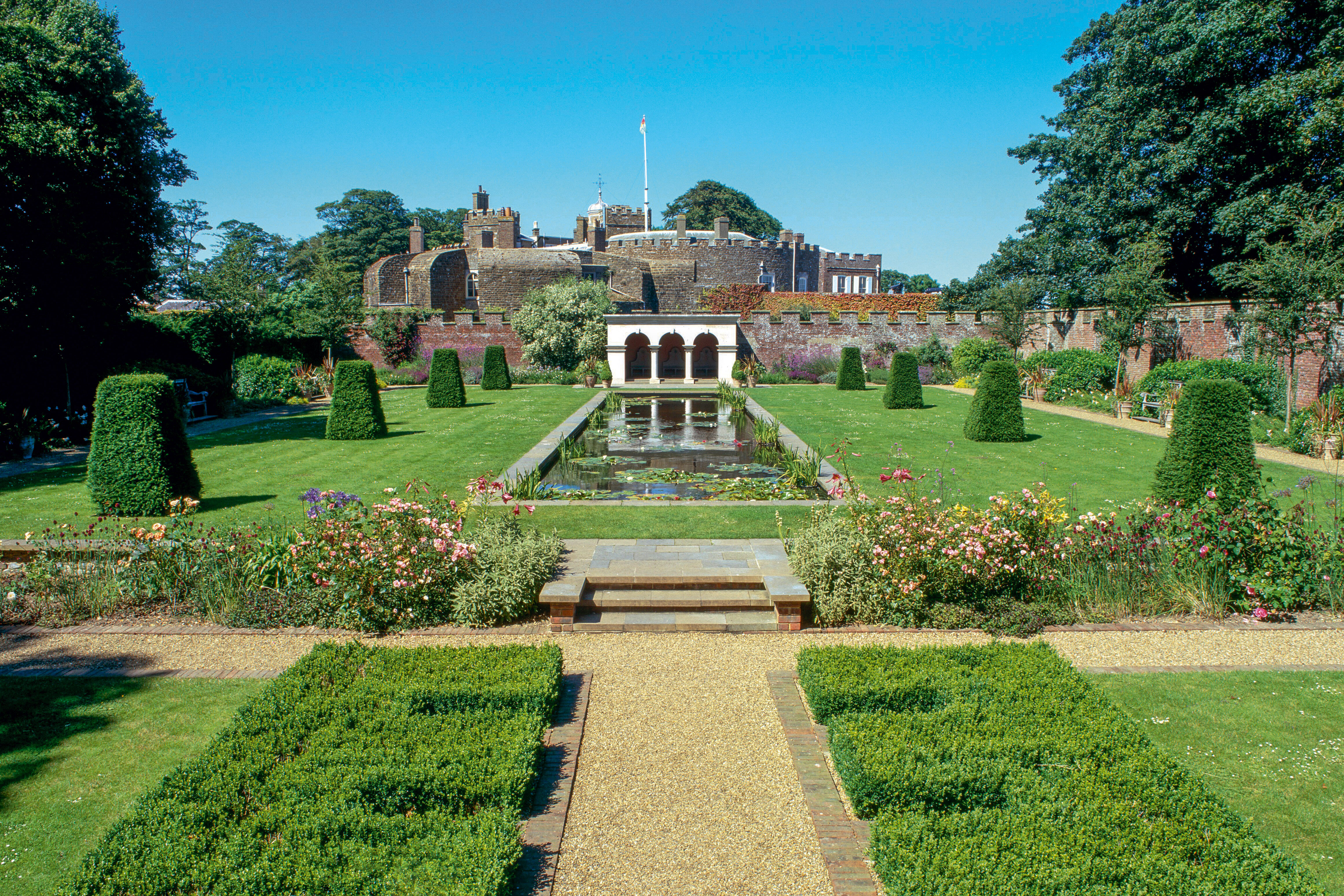 The Queen Mother's Garden, Walmer Castle and Gardens, Kent