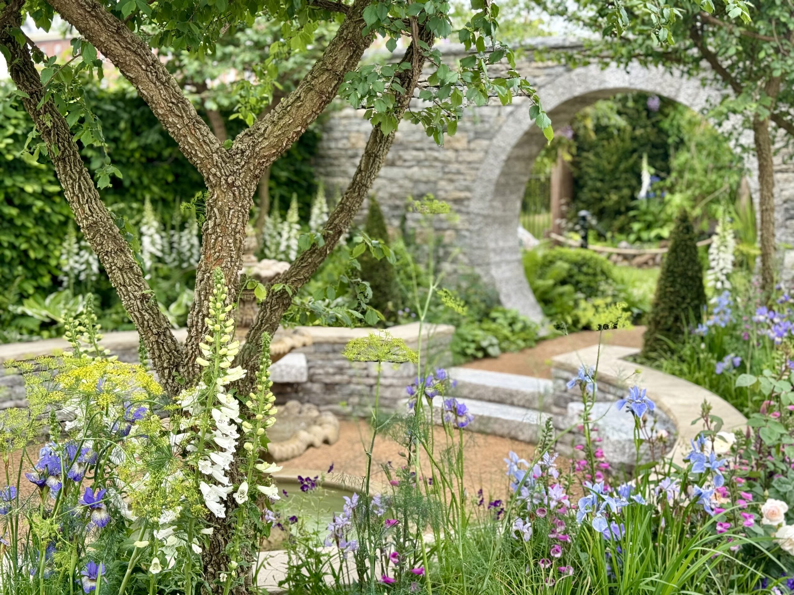 The Bridgerton Garden at RHS Chelsea Flower Show, designed by Holly Johnston