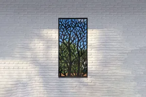 MirrorOutlet Metal Garden Screen MirrorOutlet Metal Garden Screen