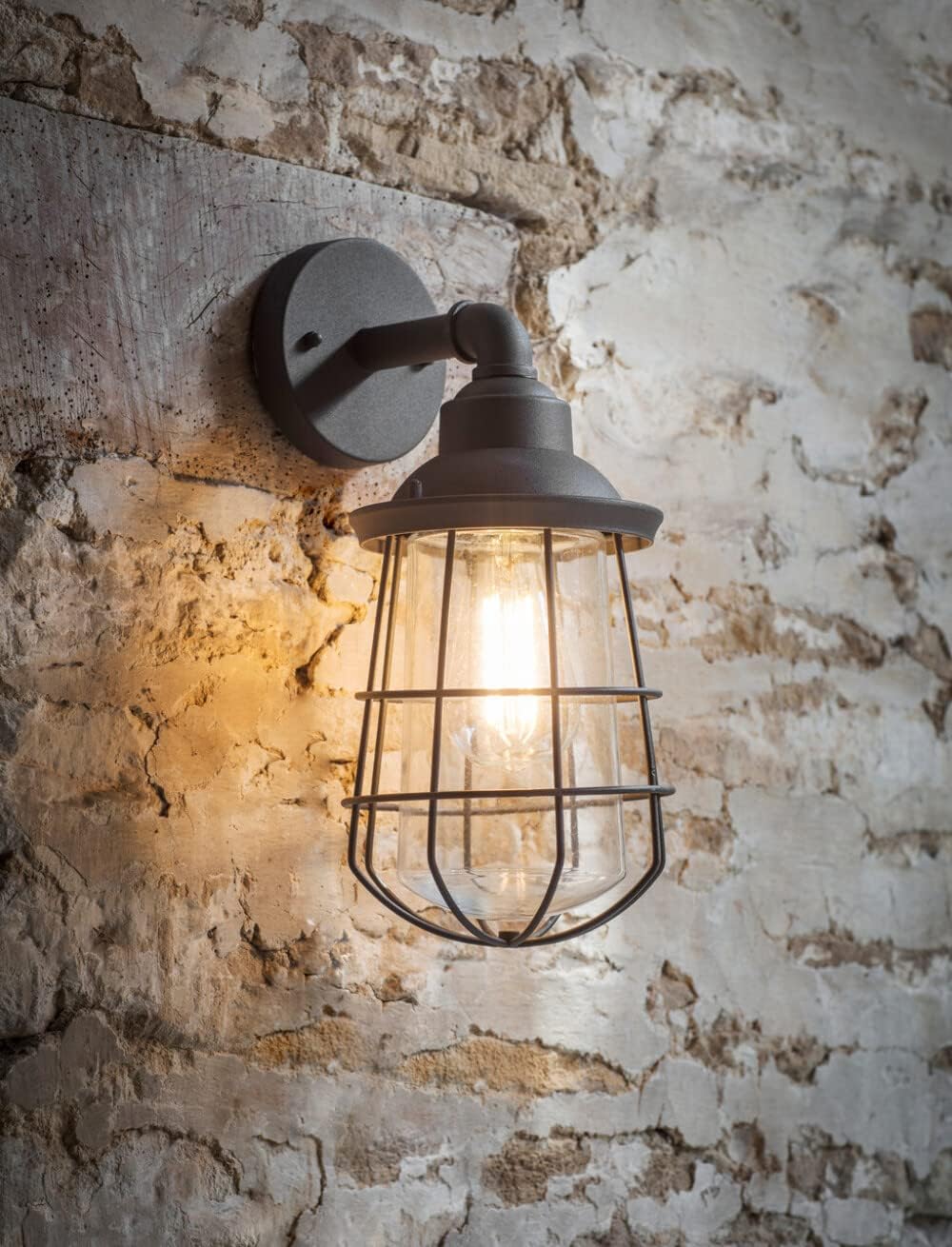 Finsbury Wall Light by Garden Trading on a wall