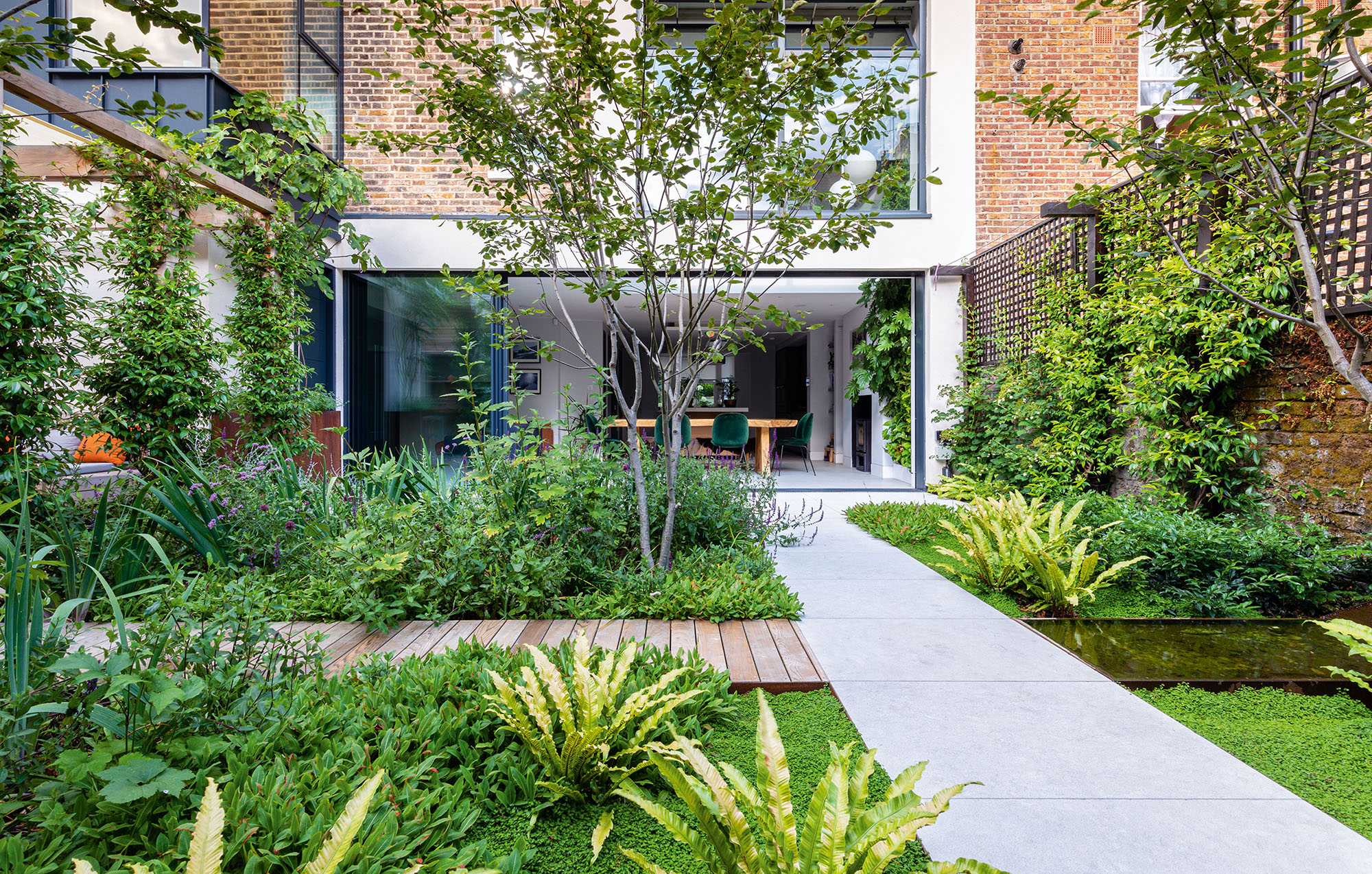 Small town garden, London designed by Adolfo Harrison