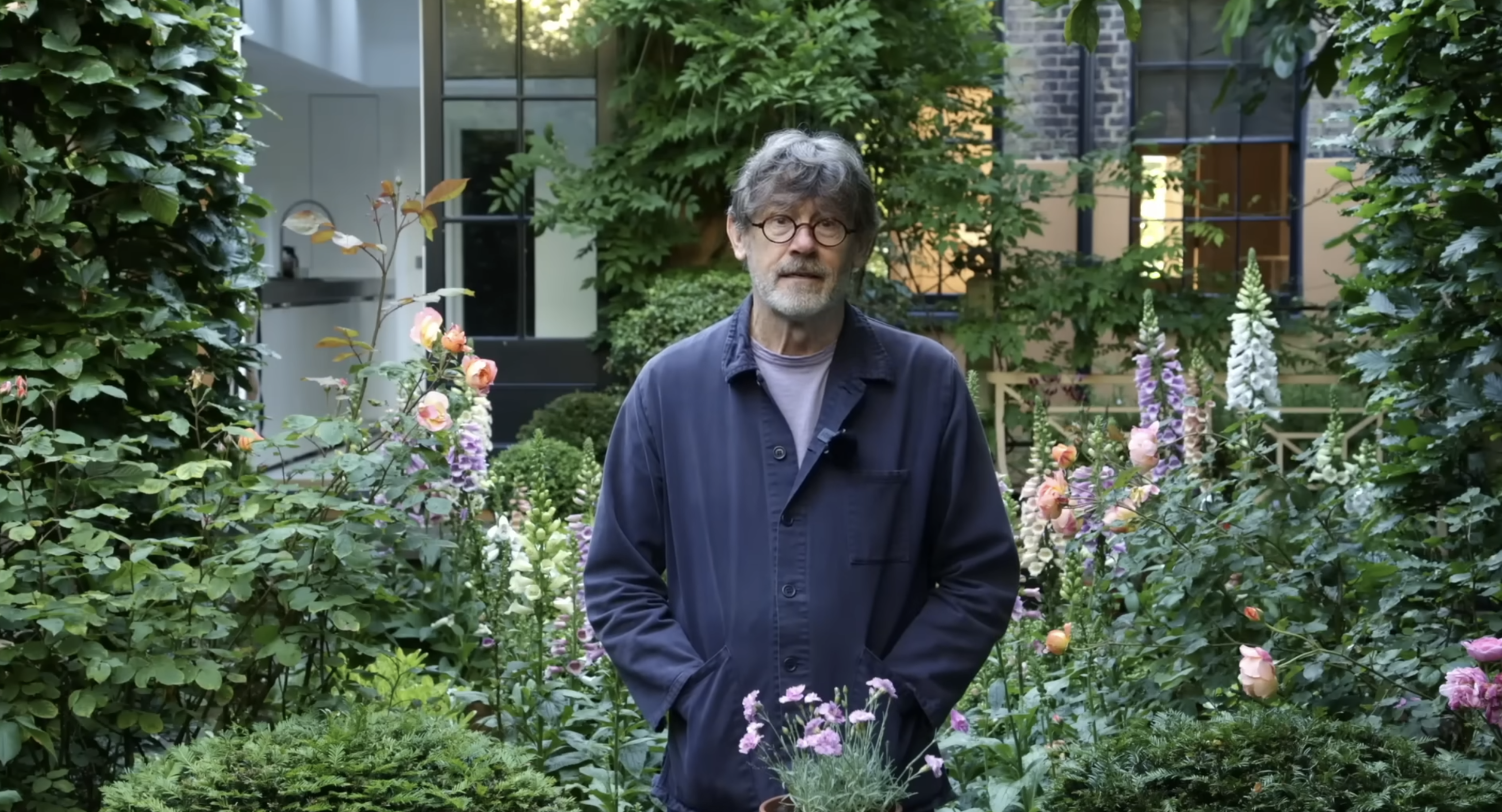 Nigel Slater touring around his own garden