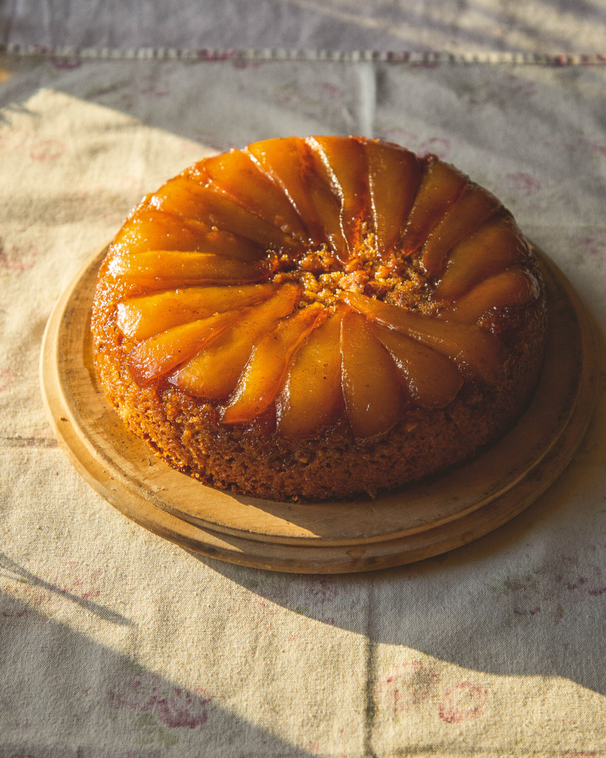 Pear upside down cake