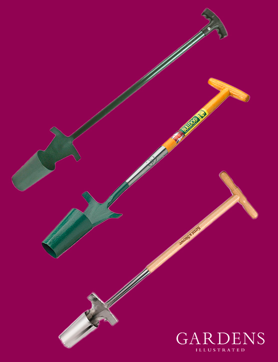 Long handled bulb planters