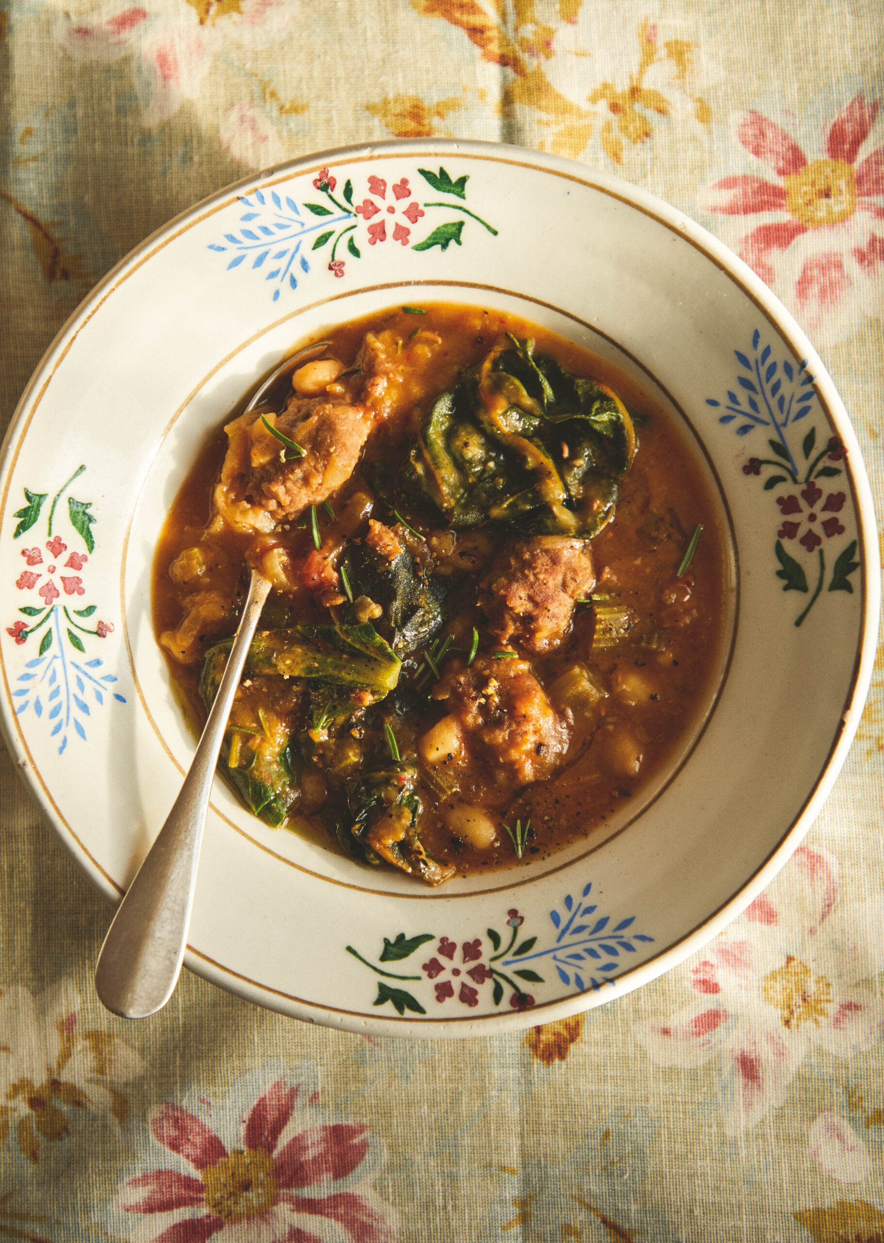 Sausage and chard stew