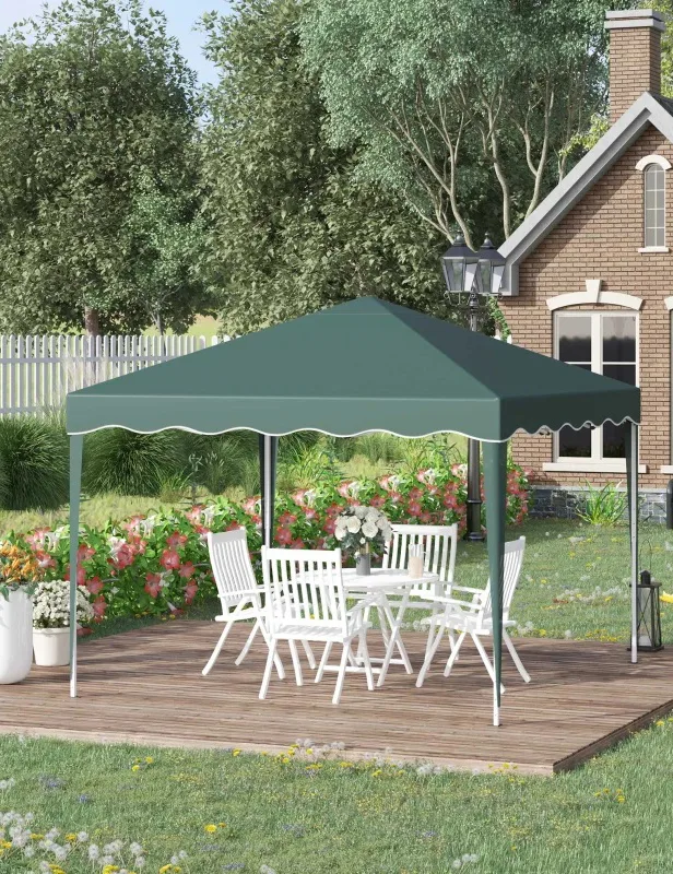 Outsunny 3x3(m) Pop Up Gazebo Canopy in a garden