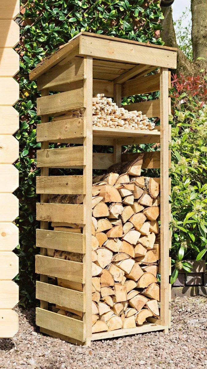 Rowlinson Natural Timber Narrow Log Store