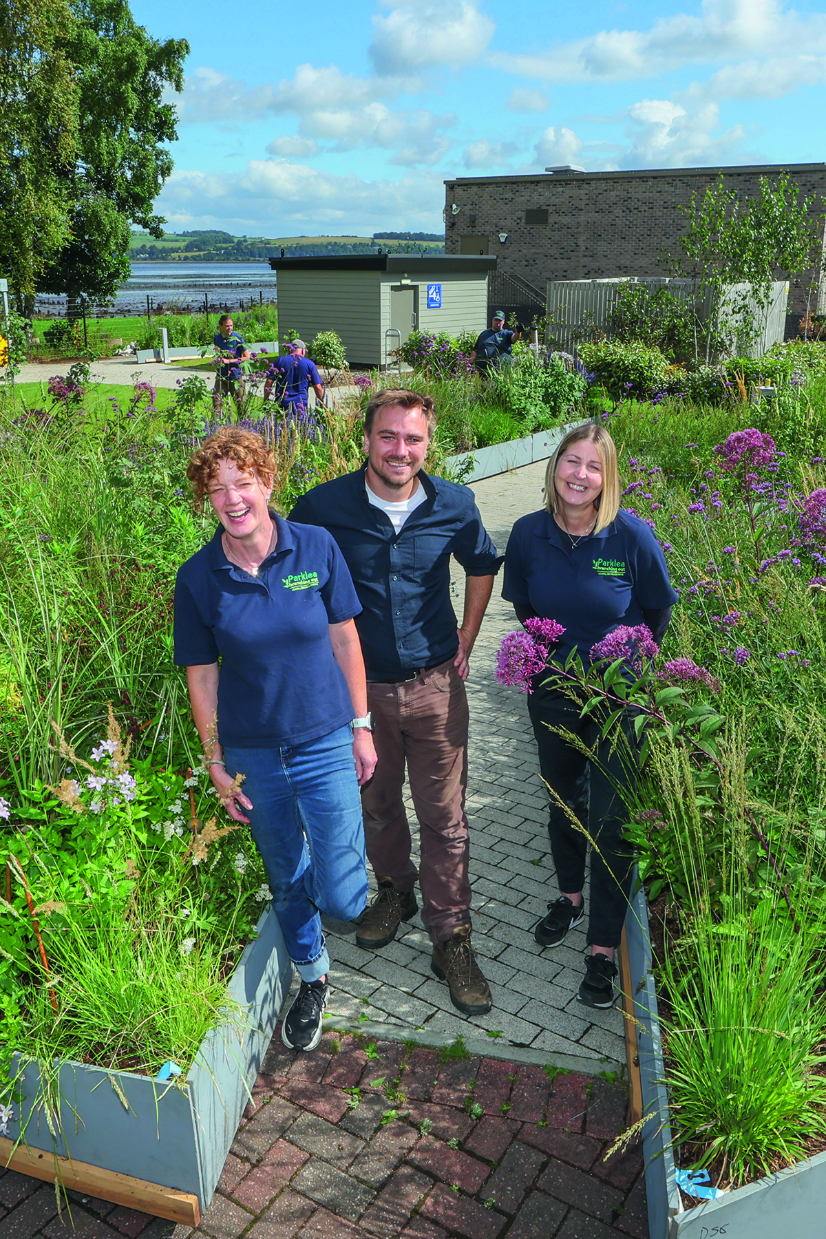 Jamie Butterworth with PBO’s Sharon Gemmall and Christine Falconer